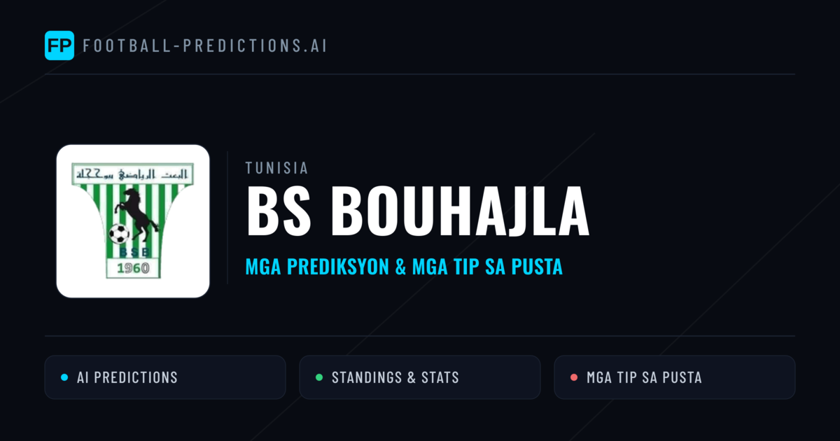 BS Bouhajla Predictions & Stats
