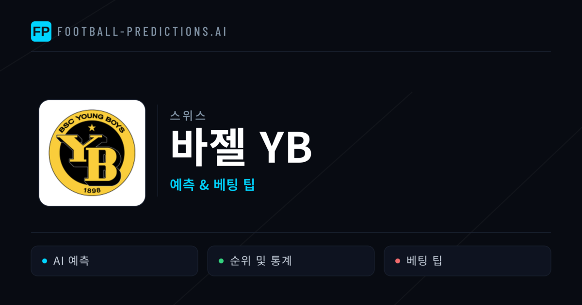 바젤 YB 축구 예측 & 통계