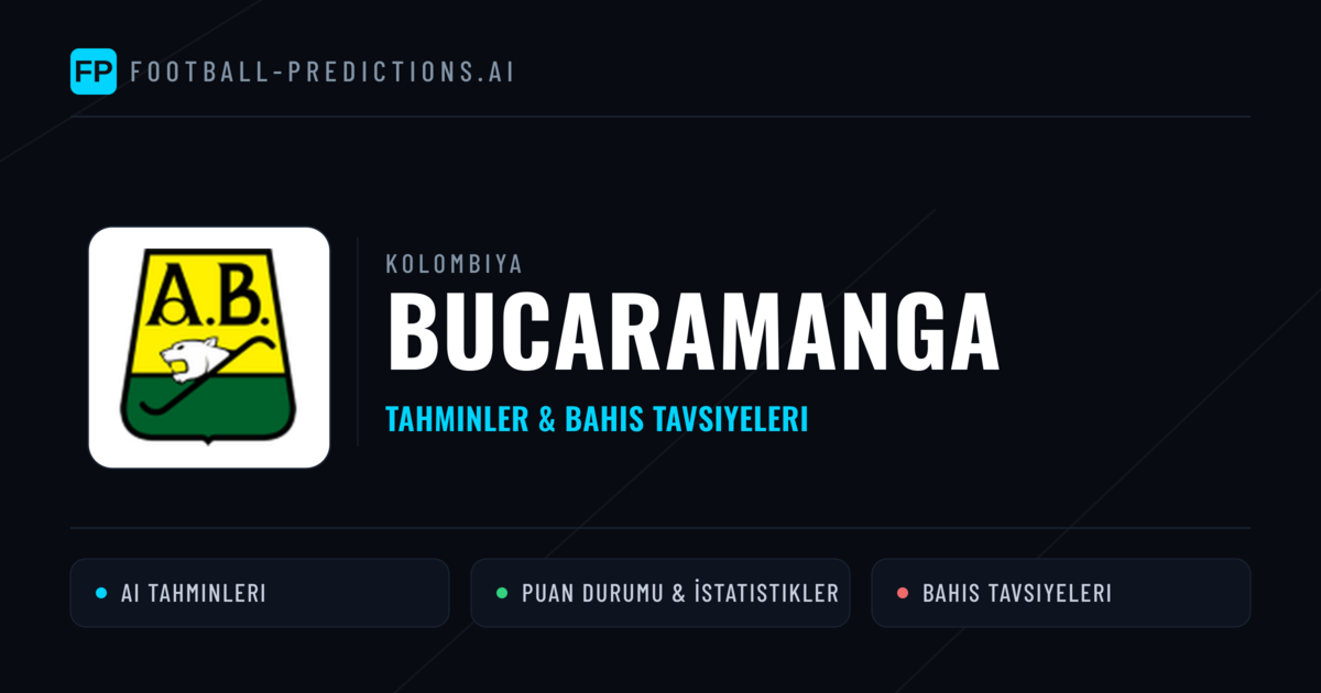 Bucaramanga Tahminleri & İstatistikler