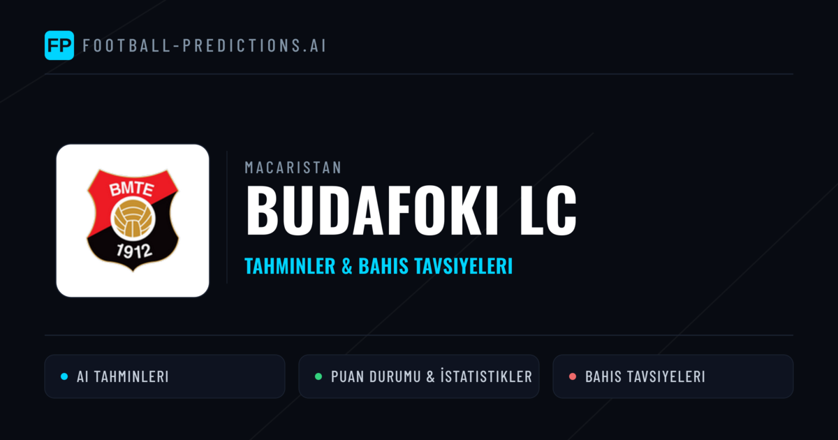 Budafoki LC Tahminleri & İstatistikler