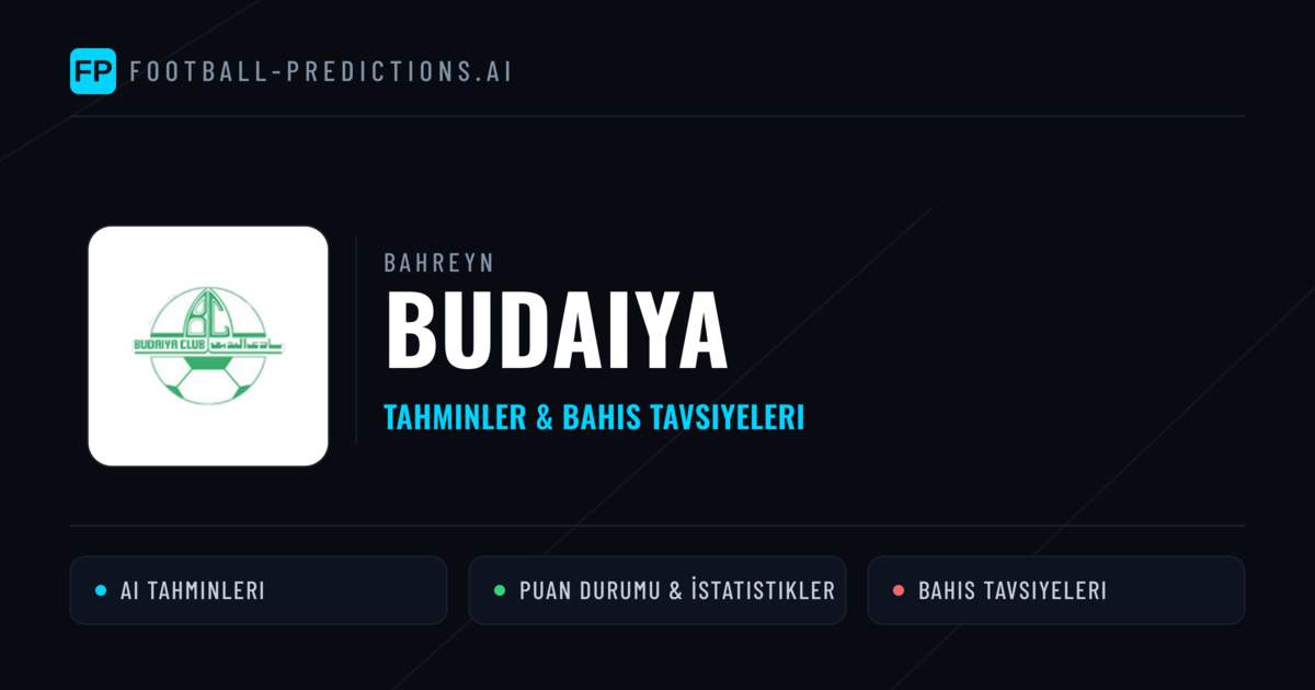 Budaiya Tahminleri & İstatistikler