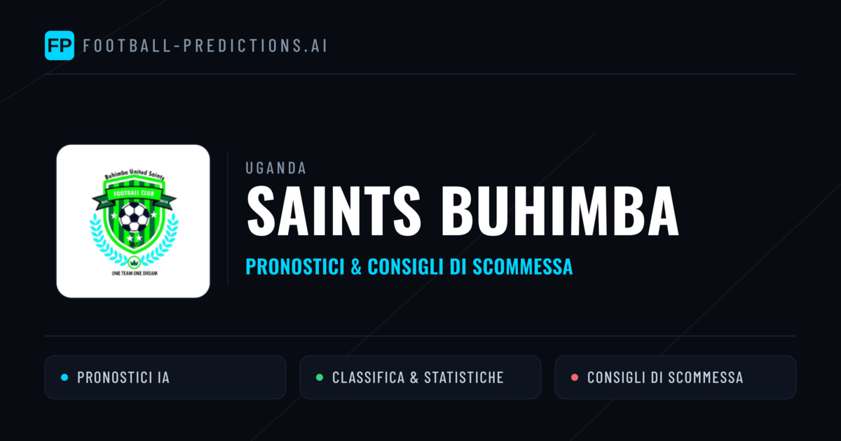 Pronostici e Statistiche Saints Buhimba