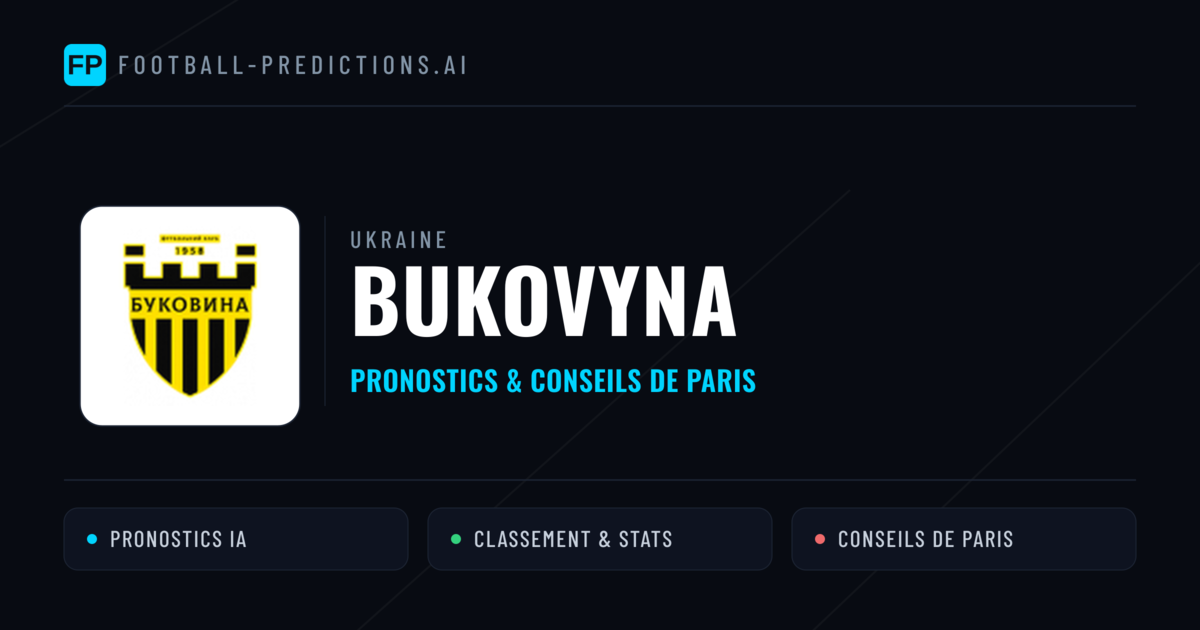 Bukovyna Pronostics & Statistiques