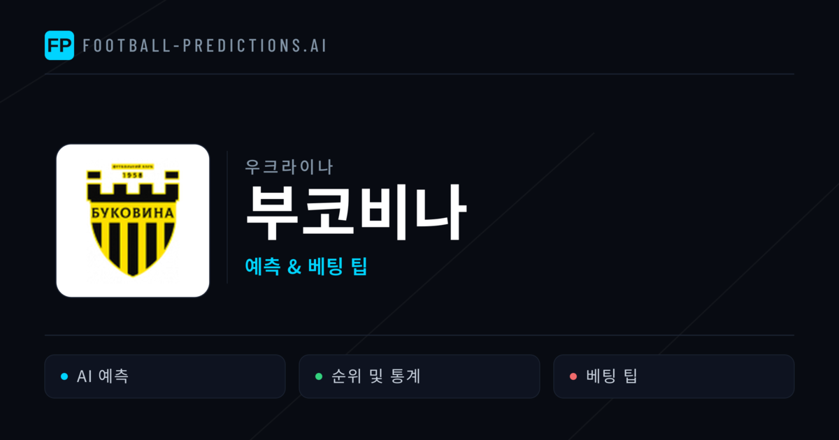 부코비나 축구 예측 & 통계
