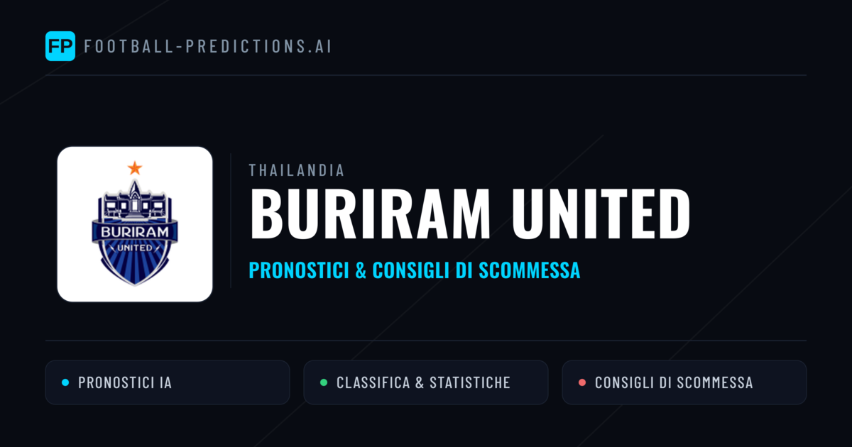 Pronostici e Statistiche Buriram United