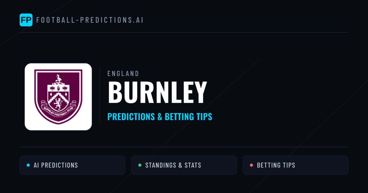 Burnley Predictions & Stats