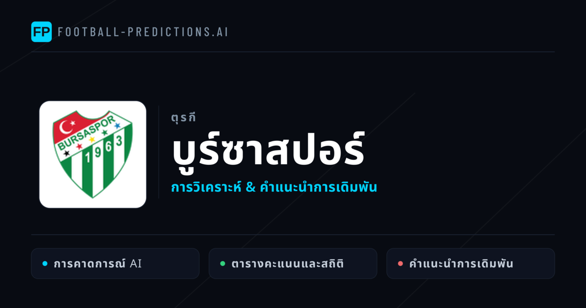 บูร์ซาสปอร์ การวิเคราะห์และสถิติ