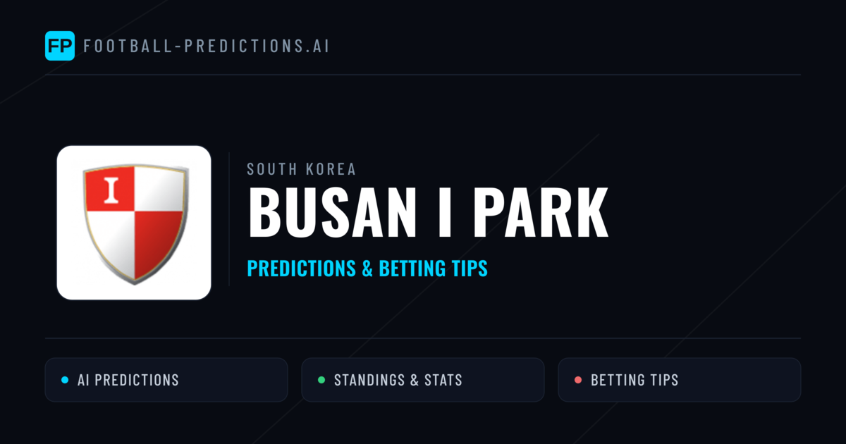 Busan I Park Predictions & Stats
