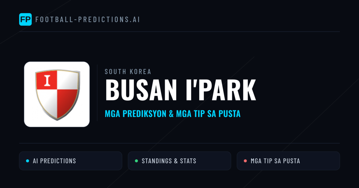 Busan I'Park Predictions & Stats