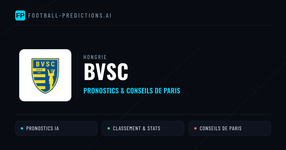 BVSC Pronostics & Statistiques