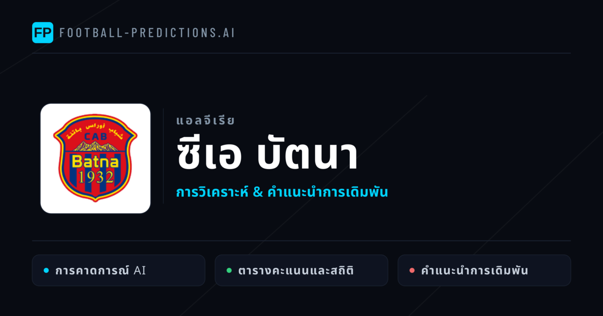 ซีเอ บัตนา การวิเคราะห์และสถิติ