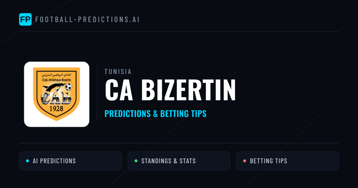 CA Bizertin Predictions & Stats