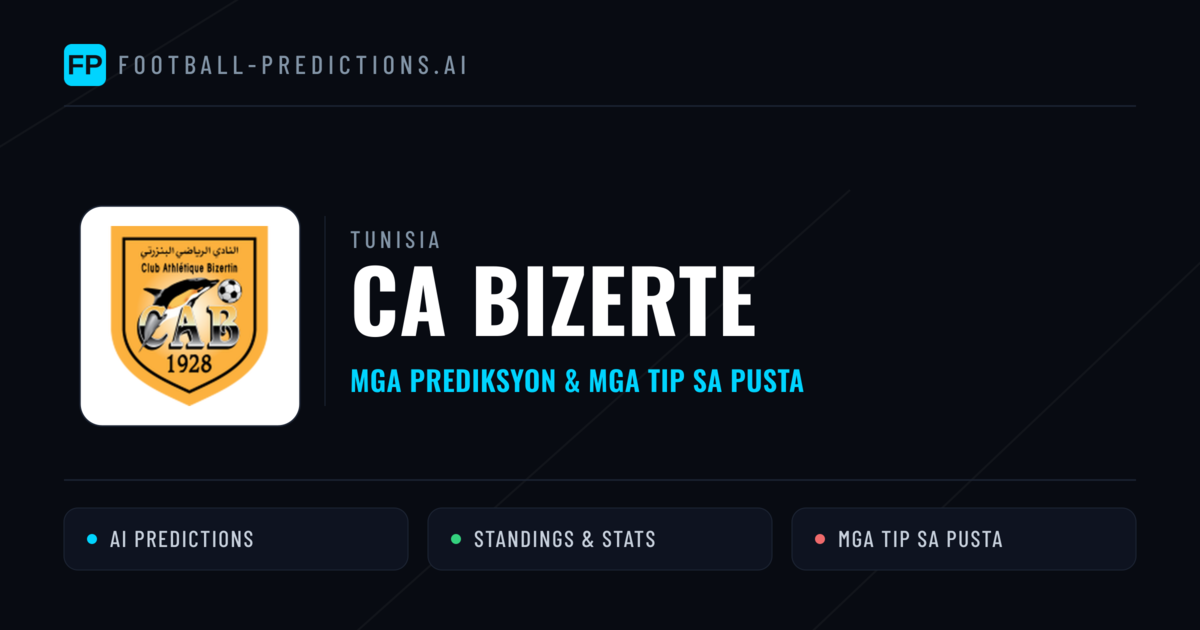 CA Bizerte Predictions & Stats
