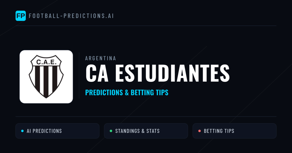 CA Estudiantes Predictions & Stats