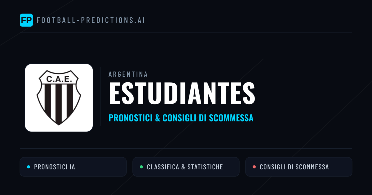Pronostici e Statistiche Estudiantes
