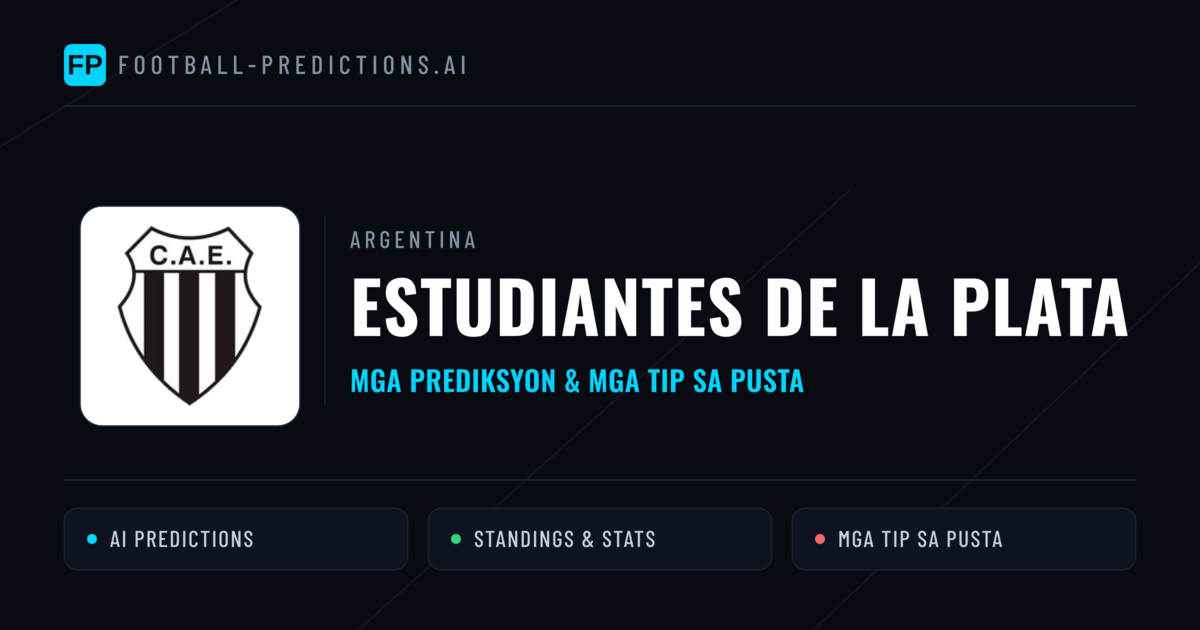 Estudiantes de La Plata Predictions & Stats