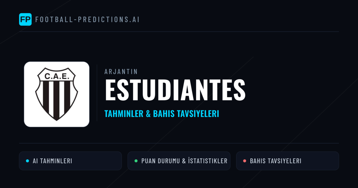 Estudiantes Tahminleri & İstatistikler