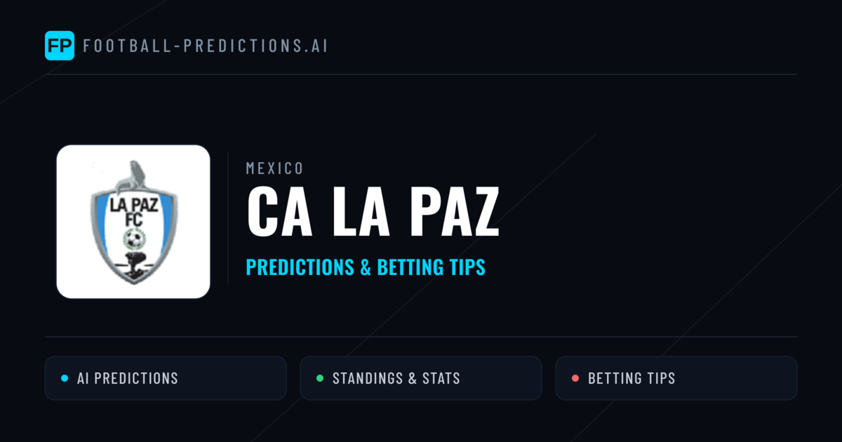 CA La Paz Predictions & Stats