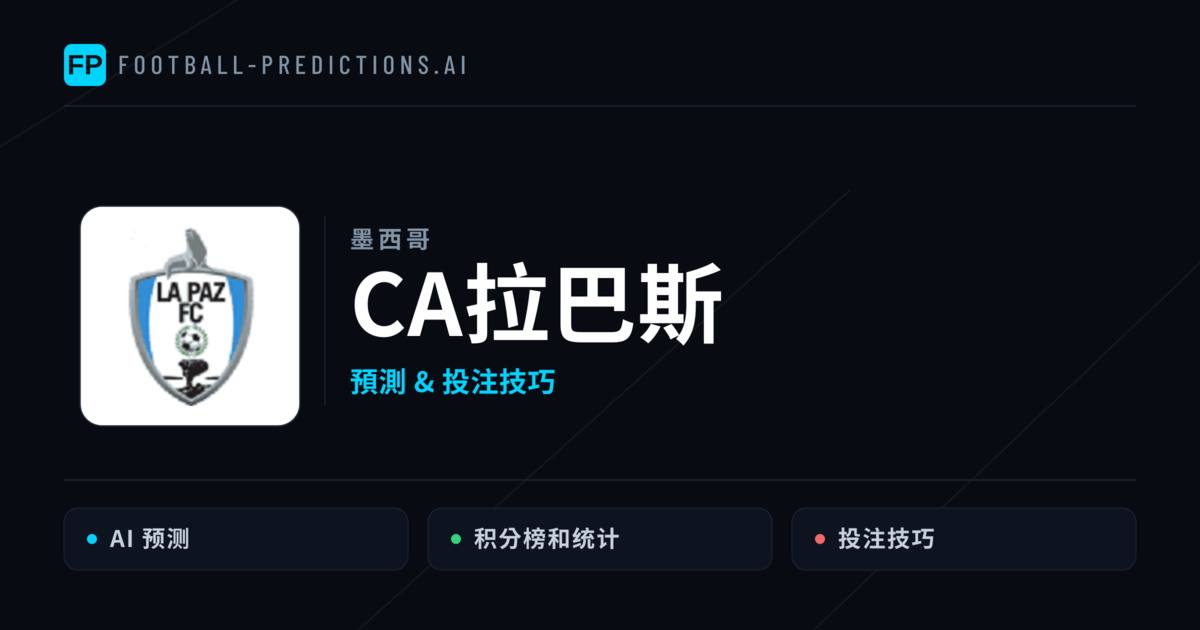 CA拉巴斯 運彩分析｜足球預測與數據