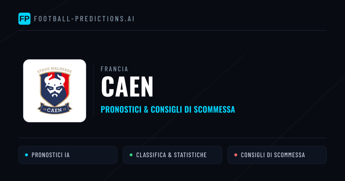 Pronostici e Statistiche Caen