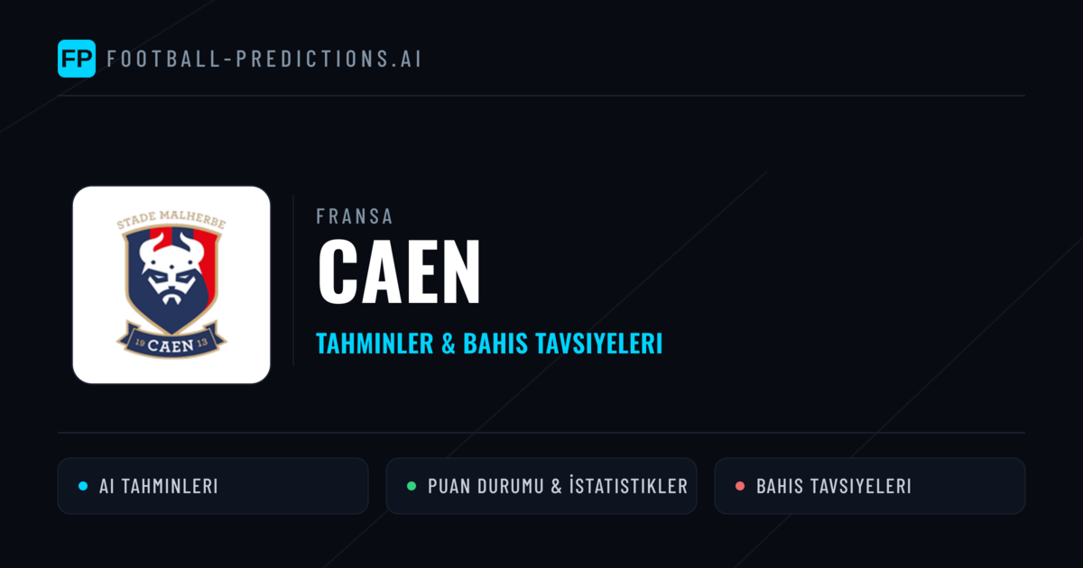 Caen Tahminleri & İstatistikler