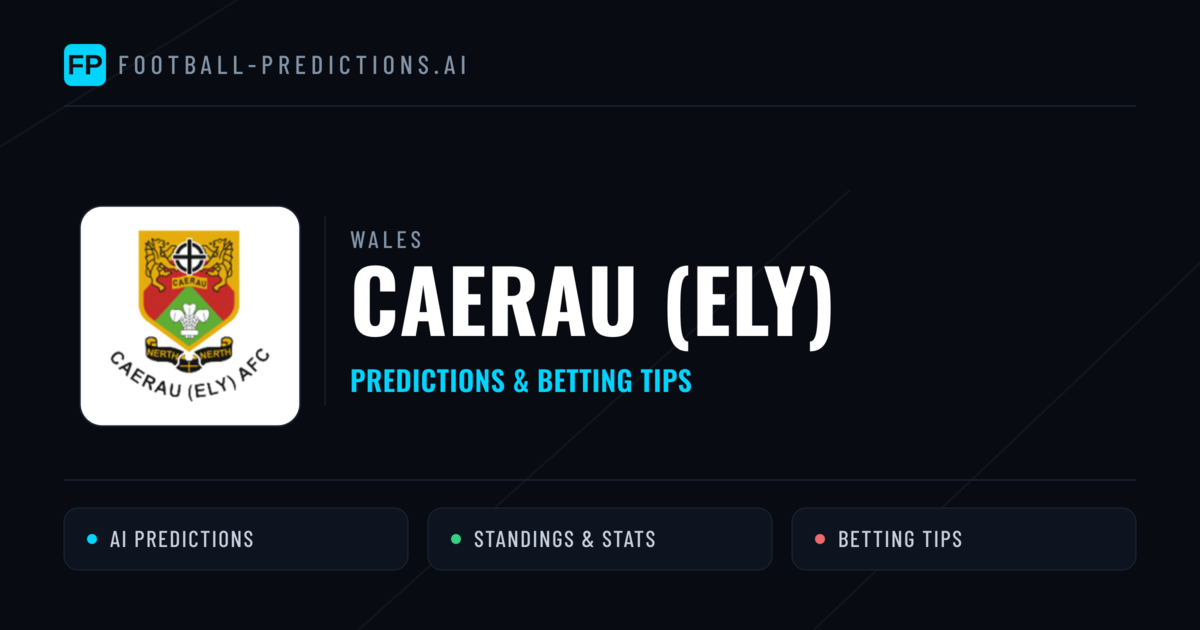 Caerau (Ely) Predictions & Stats