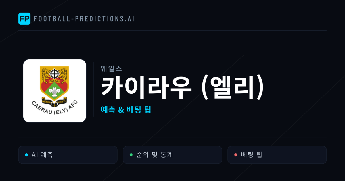 카이라우 (엘리) 축구 예측 & 통계