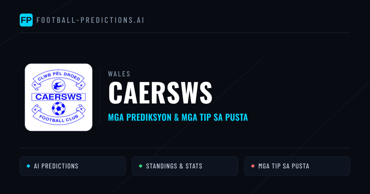 Caersws Predictions & Stats
