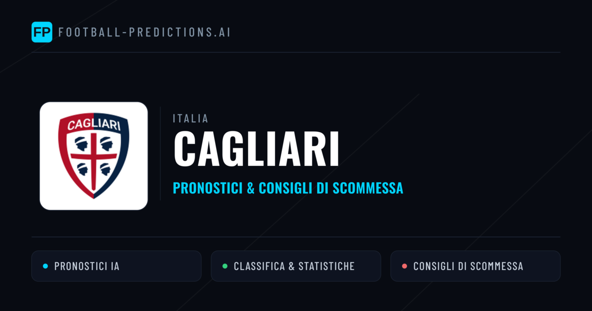 Pronostici e Statistiche Cagliari