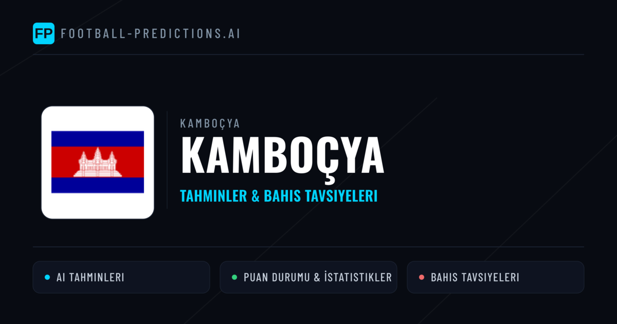 Kamboçya Tahminleri & İstatistikler