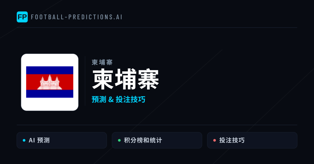 柬埔寨 運彩分析｜足球預測與數據