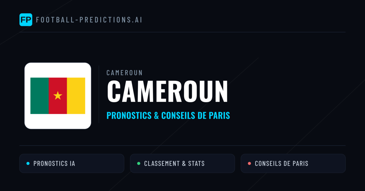 Cameroun Pronostics & Statistiques