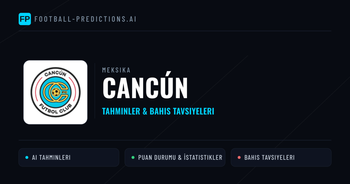 Cancún Tahminleri & İstatistikler