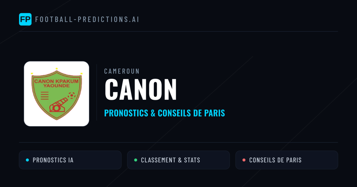 Canon Pronostics & Statistiques