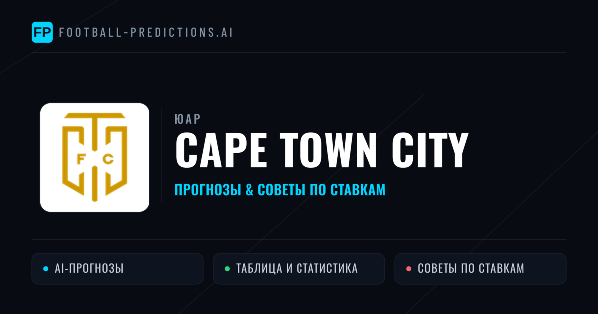 Cape Town City прогнозы и статистика