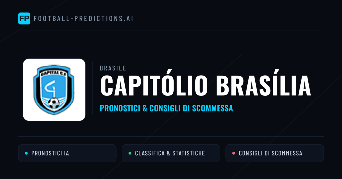 Pronostici e Statistiche Capitólio Brasília
