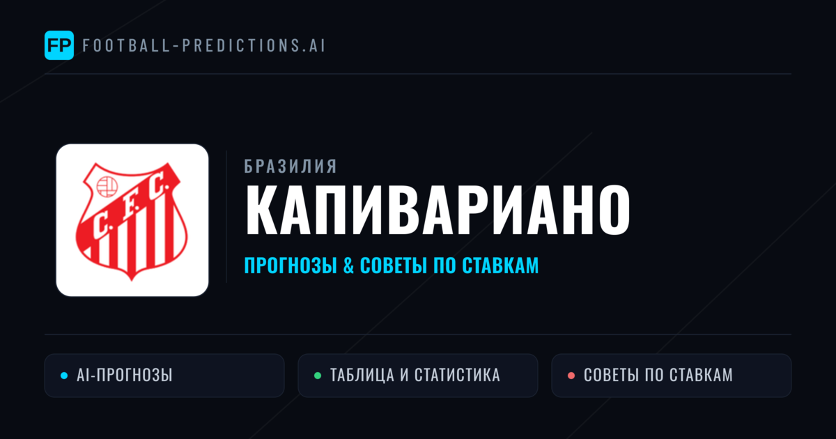 Капивариано прогнозы и статистика