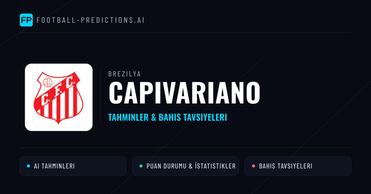 Capivariano Tahminleri & İstatistikler