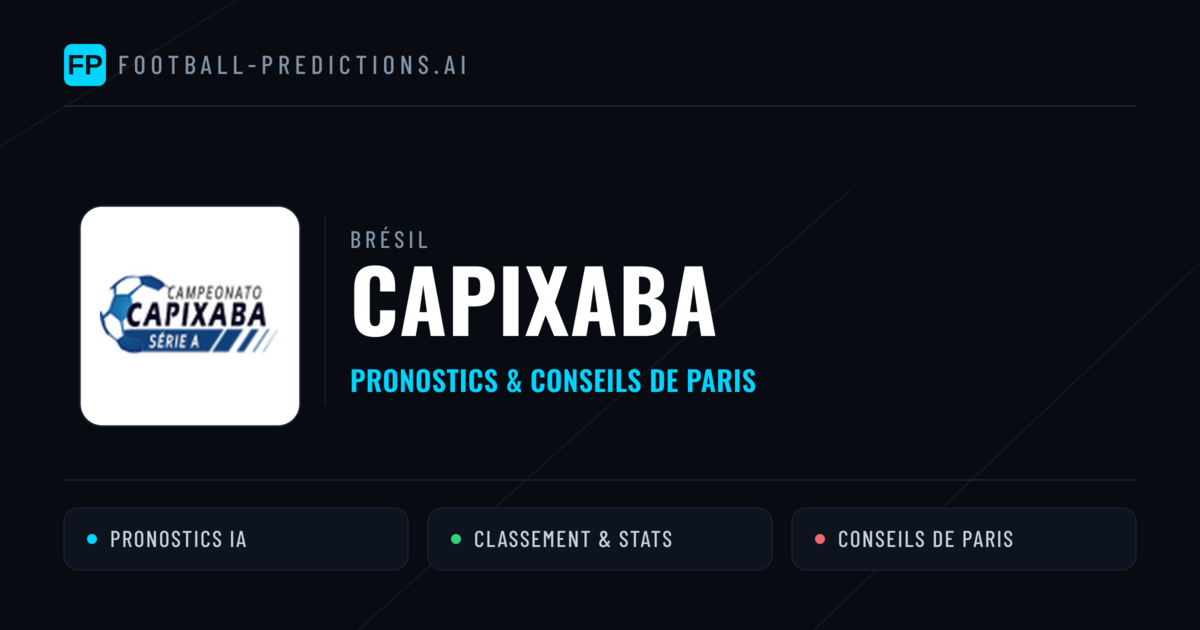 Capixaba Pronostics & Statistiques