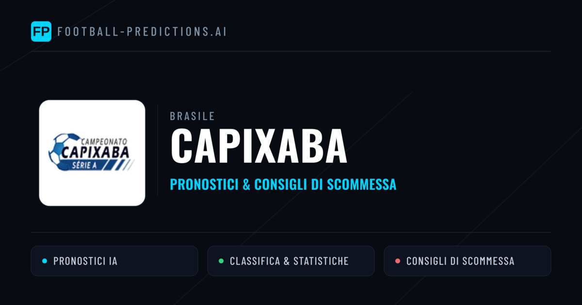Pronostici e Statistiche Capixaba