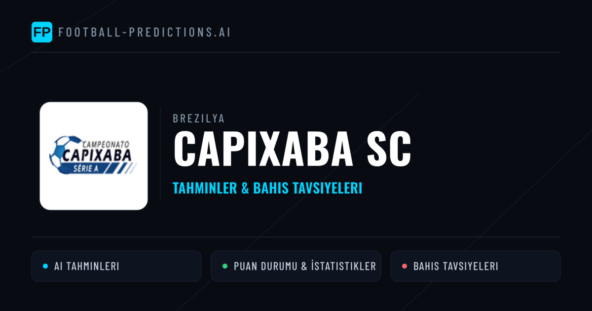 Capixaba SC Tahminleri & İstatistikler