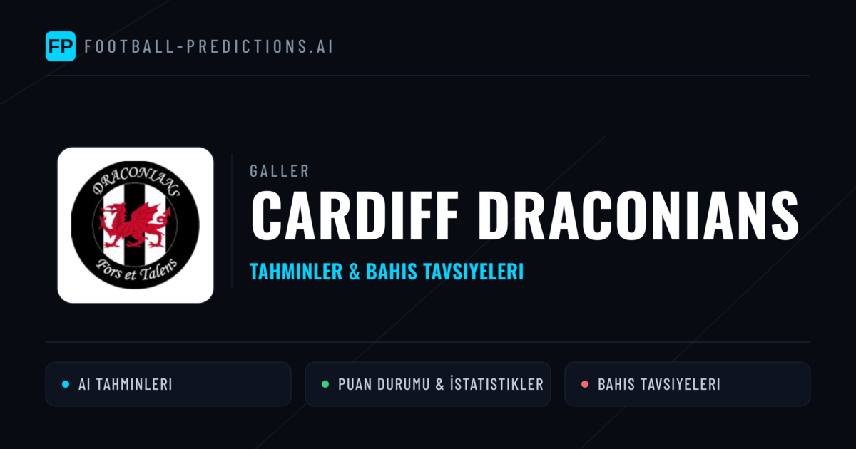 Cardiff Draconians Tahminleri & İstatistikler