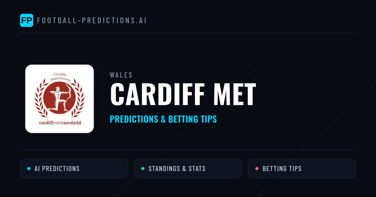Cardiff MET Predictions & Stats