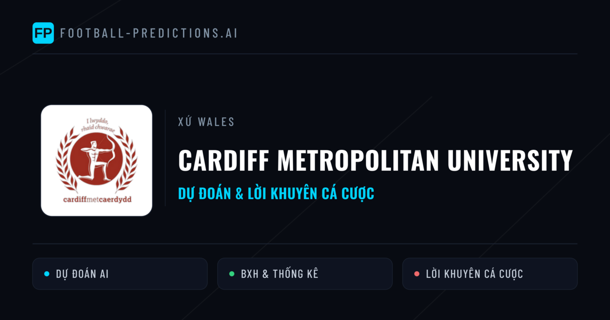 Cardiff Metropolitan University Dự đoán & Thống kê