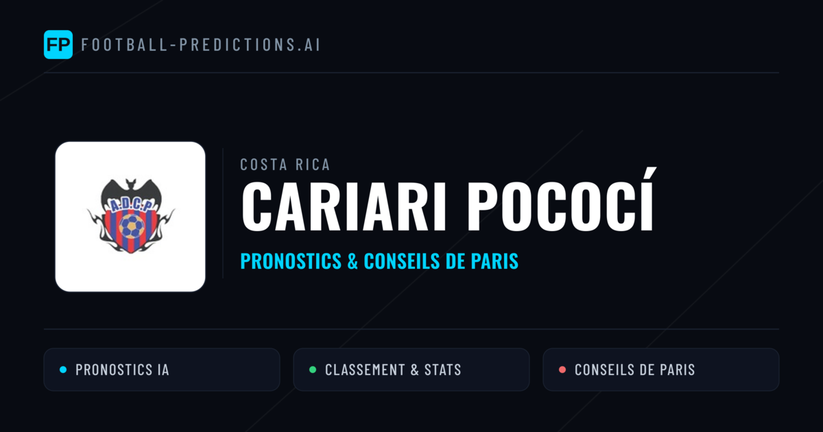 Cariari Pococí Pronostics & Statistiques
