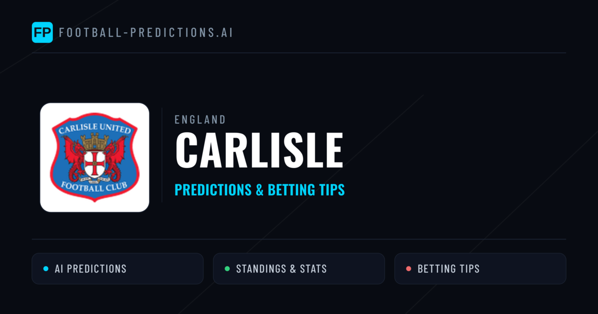 Carlisle Predictions & Stats