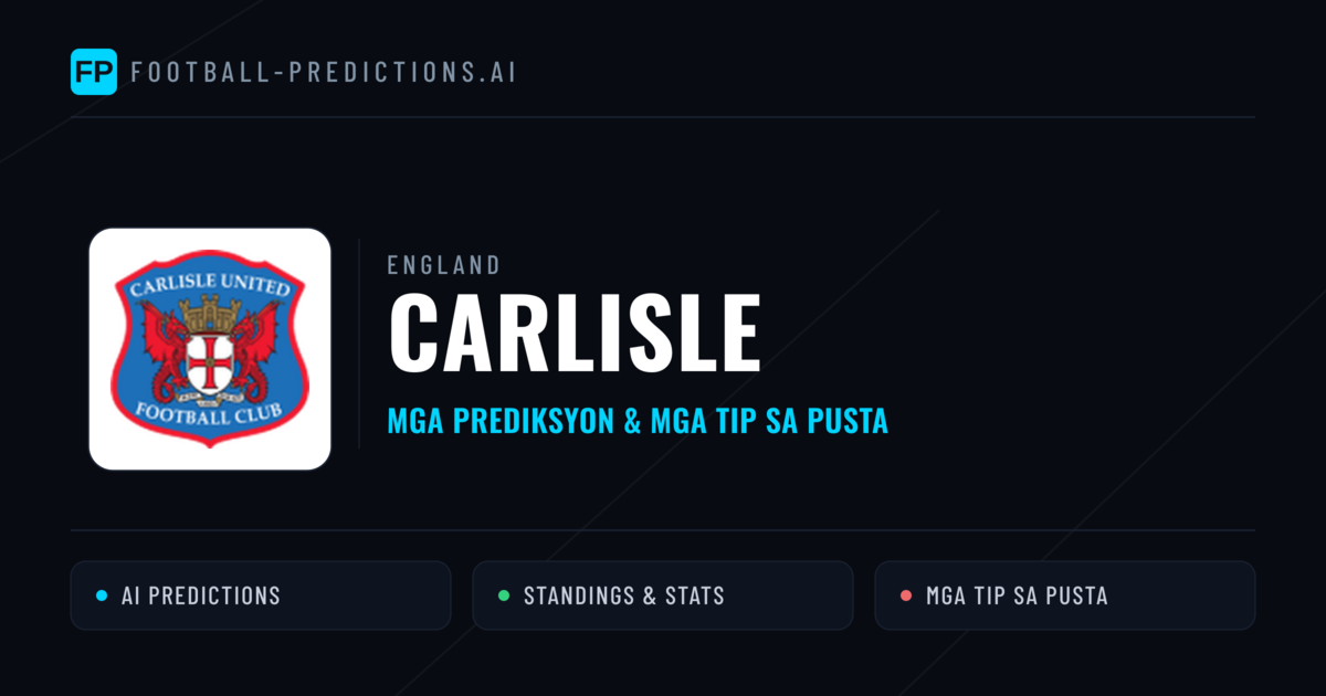 Carlisle Predictions & Stats