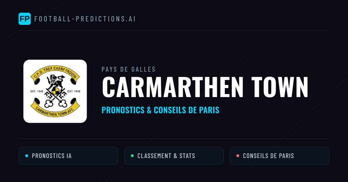 Carmarthen Town Pronostics & Statistiques