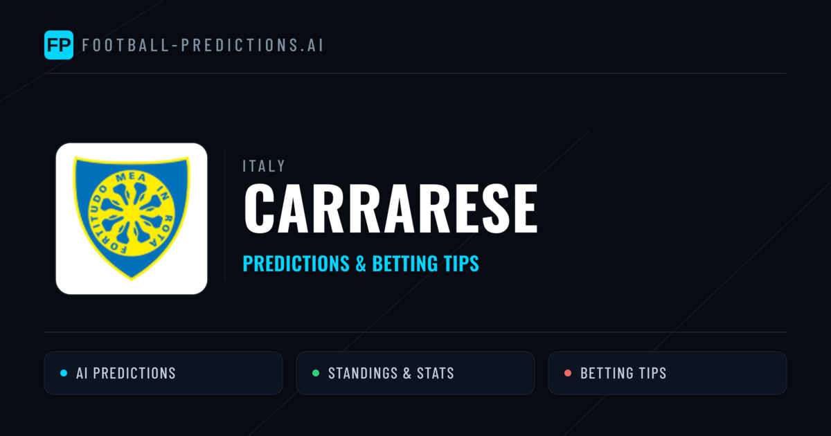 Carrarese Predictions & Stats