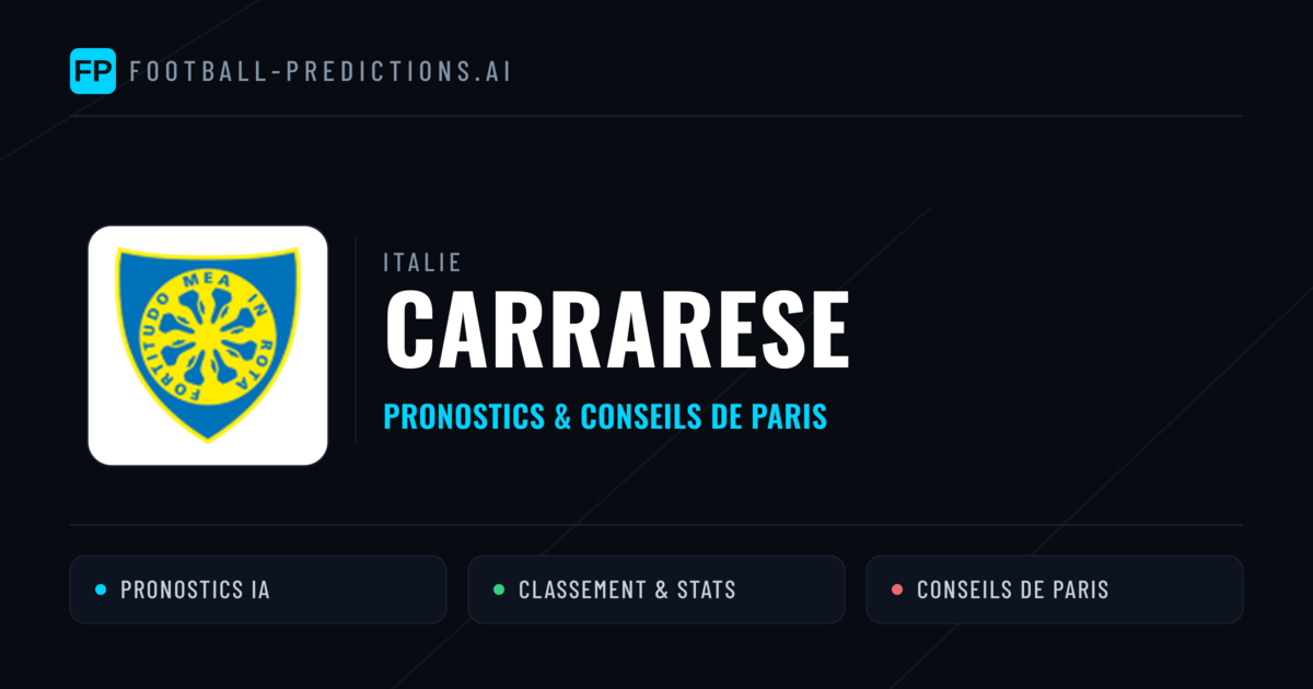 Carrarese Pronostics & Statistiques